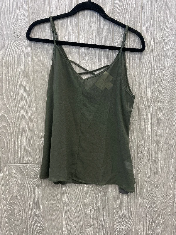 Top Sleeveless By Wishful Park In Green, Size: M