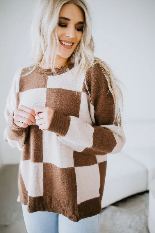 Stasie Checkered Sweater