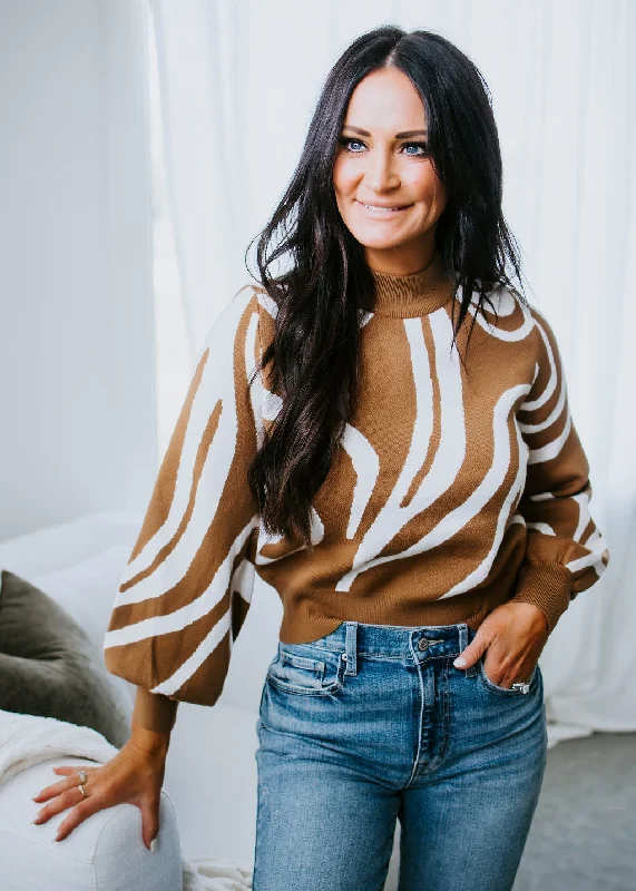 Athena Print Sweater