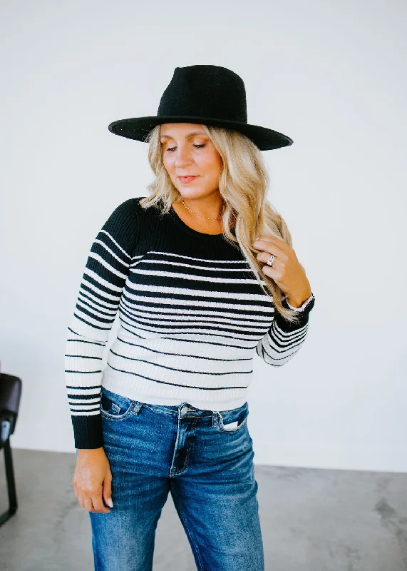 Aspen Striped Knit Sweater