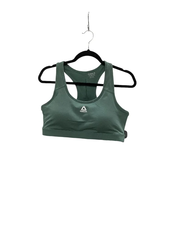 Athletic Bra By Reebok In Green, Size: Xl