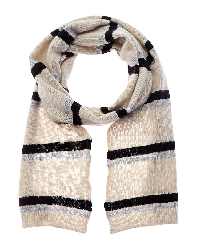 Portolano Striped Cashmere Scarf