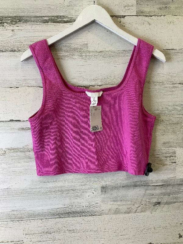 Athletic Bra By H&m In Pink, Size: L