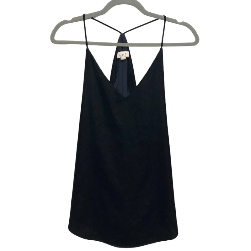 Top Sleeveless By Loft In Black, Size: Xxs