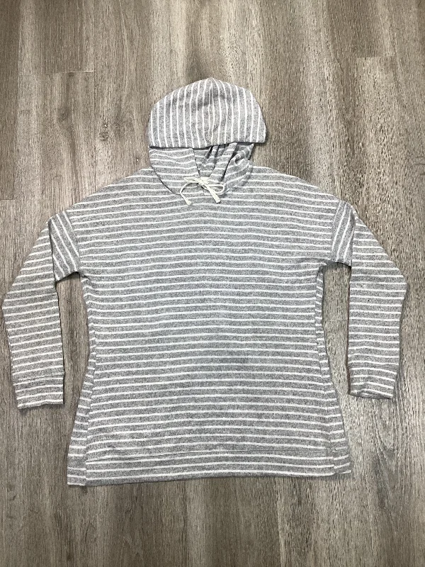 Sweatshirt Hoodie By Vanity In Grey, Size: M