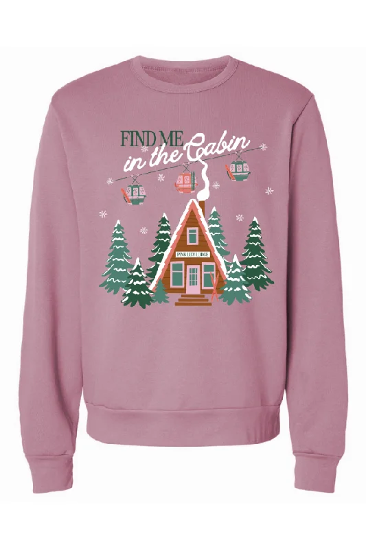 Cabin Fever Dusty Mauve Oversized Graphic Sweatshirt