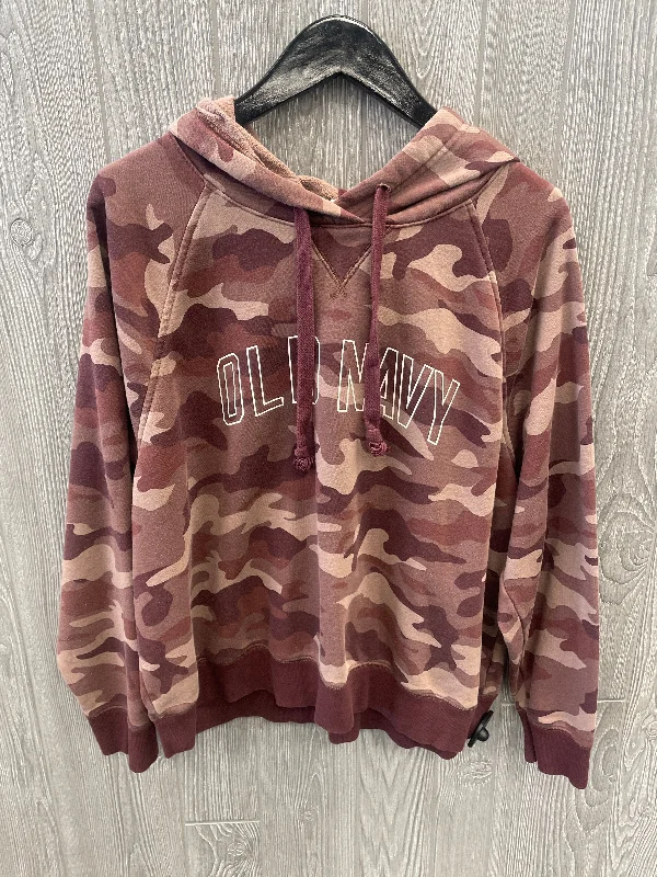 Sweatshirt Hoodie By Old Navy In Camouflage Print, Size: Xl