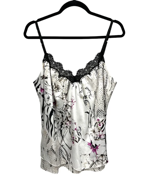 Top Sleeveless By White House Black Market In Floral Print, Size: L