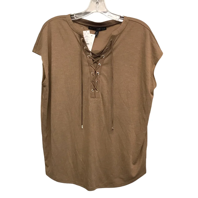 Top Sleeveless By White House Black Market In Tan, Size:S