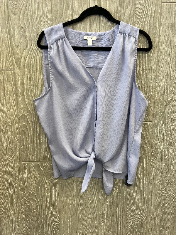 Top Sleeveless By Nine West In Blue, Size: Xl