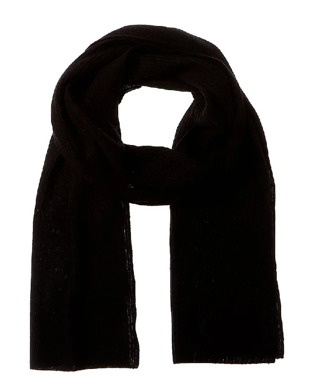 Hannah Rose Ribbed Cashmere Scarf