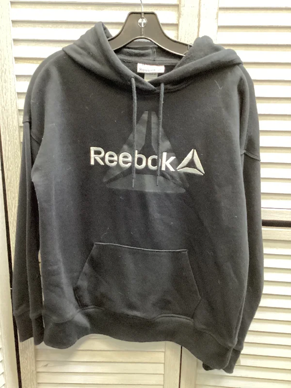 Sweatshirt Hoodie By Reebok In Black, Size: Xs