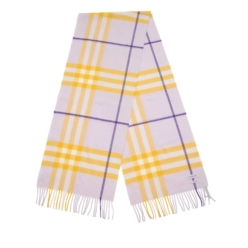 Burberry Cashmere Giant Check Scarf