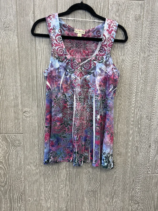 Top Sleeveless By Live And Let Live In Purple, Size: Xl