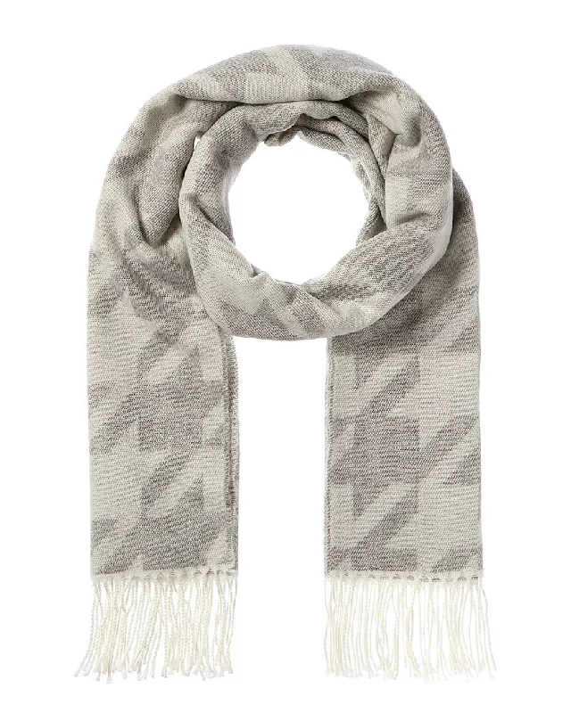 La Fiorentina Jacquard Houndstooth Scarf