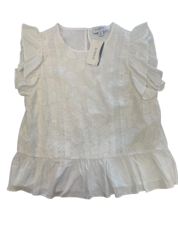 Top Sleeveless By Evereve In White, Size: M