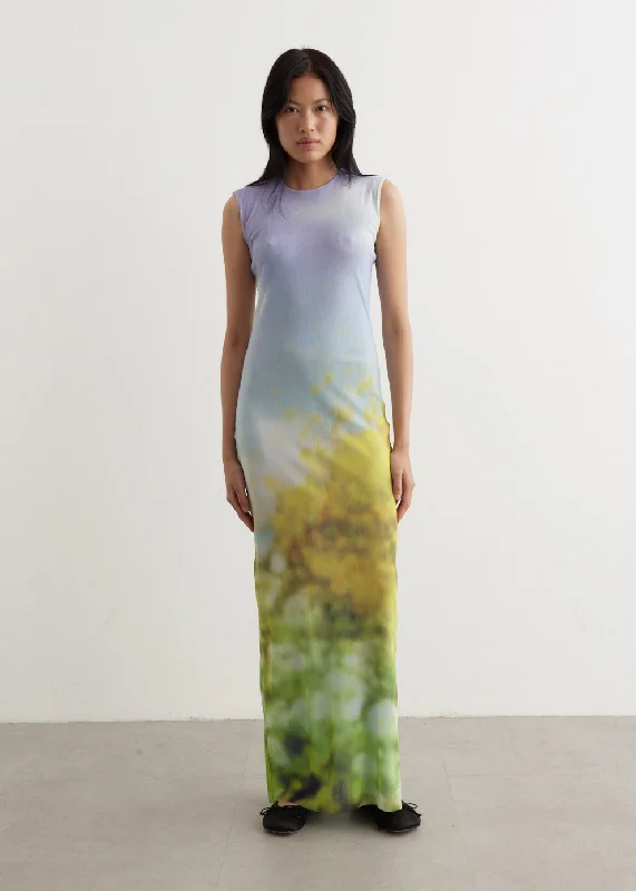 Eflora Blurry Landscape Dress