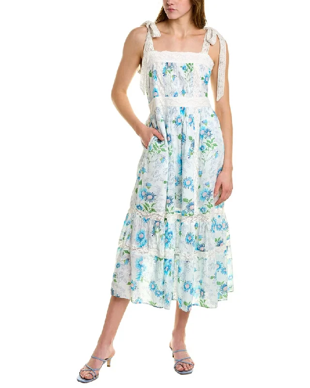 LoveShackFancy Ayala Midi Dress