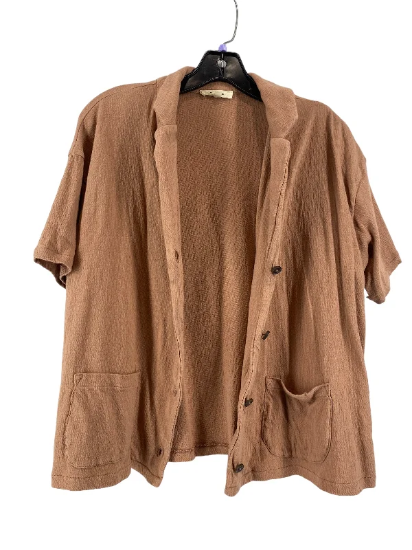 Brown Top Short Sleeve Madewell, Size M