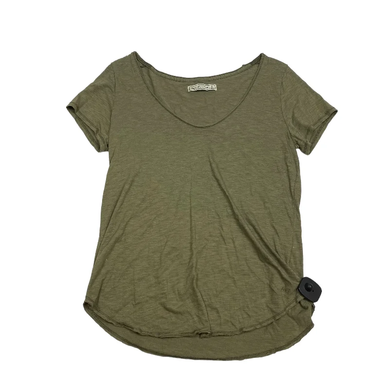 Green Top Short Sleeve Abercrombie And Fitch, Size L