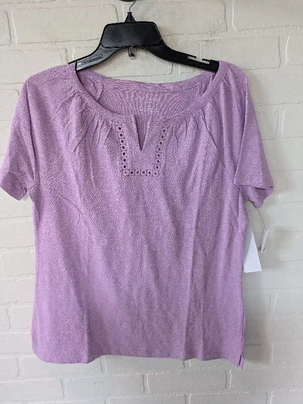 Purple Top Short Sleeve Talbots, Size M