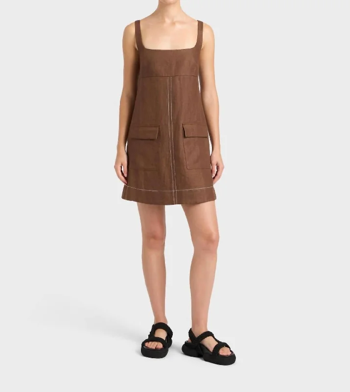 Varenna Mini Dress In Cocoa