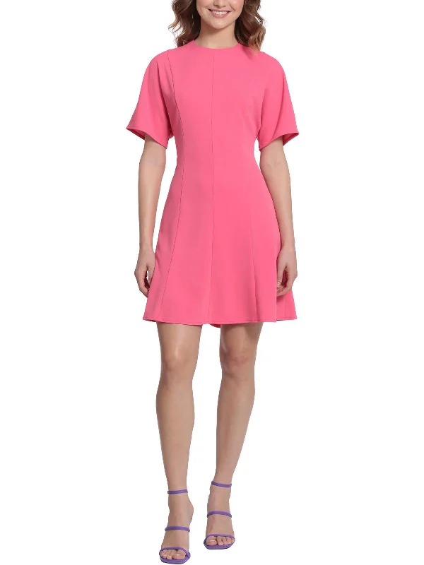 Womens Short Sleeve Special Occasion Mini Dress