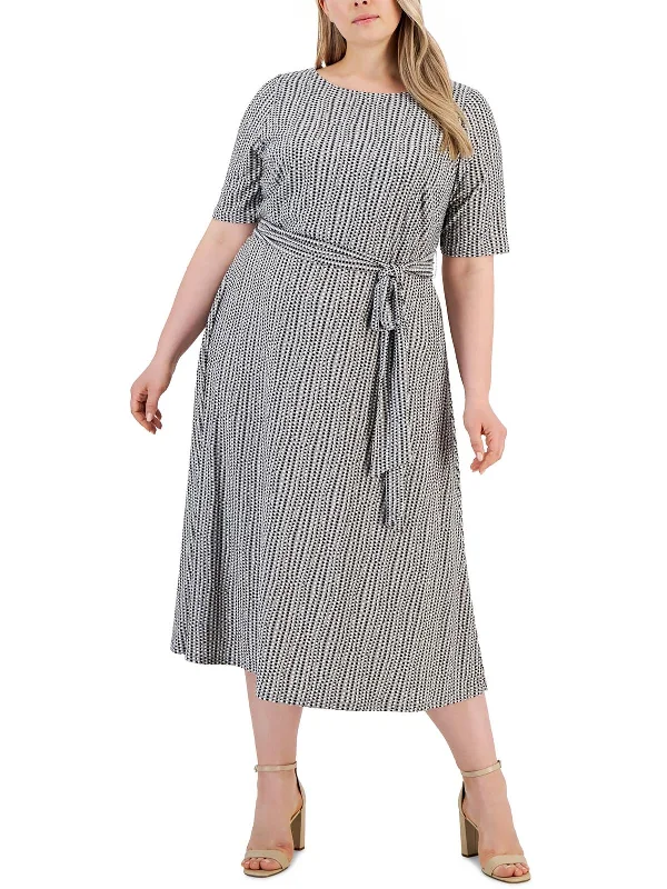 Plus Womens Jersey Maxi Dress