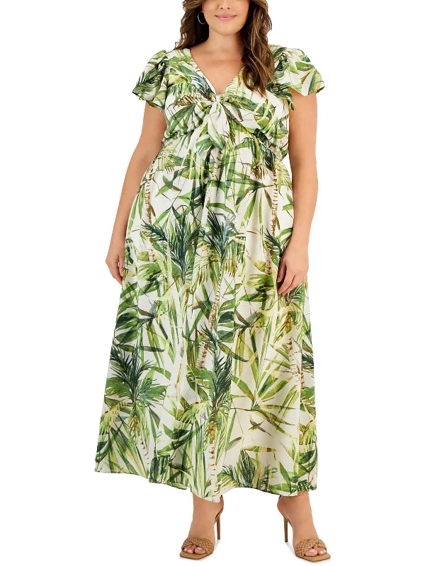 Plus Womens trp Polyester Maxi Dress