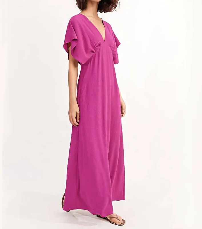 Seville Maxi Dress In Fuchsia