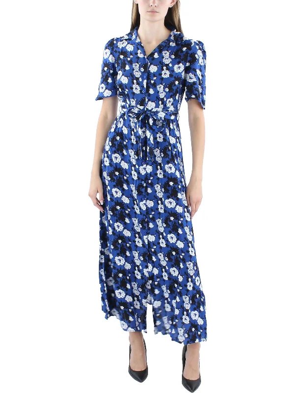 Womens Long Short Sleeve Maxi Dress