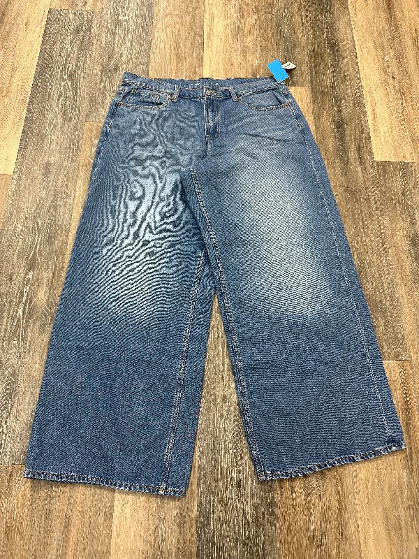 Jeans Straight By Old Navy In Blue Denim, Size: 12