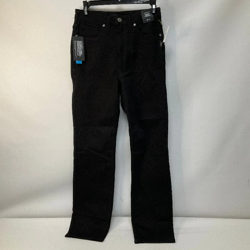 Jeans Straight By Silver In Black Denim, Size: M