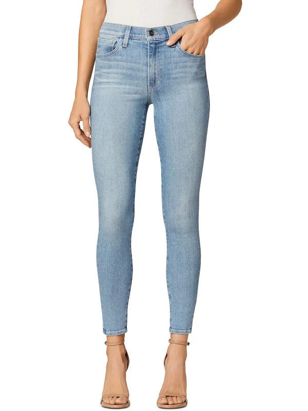 The Charlie Womens Ankle High Rise Straight Leg Jeans