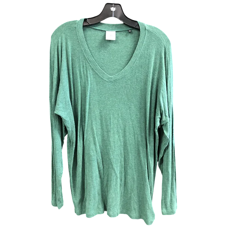 Top Long Sleeve By Cabi In Green, Size: M