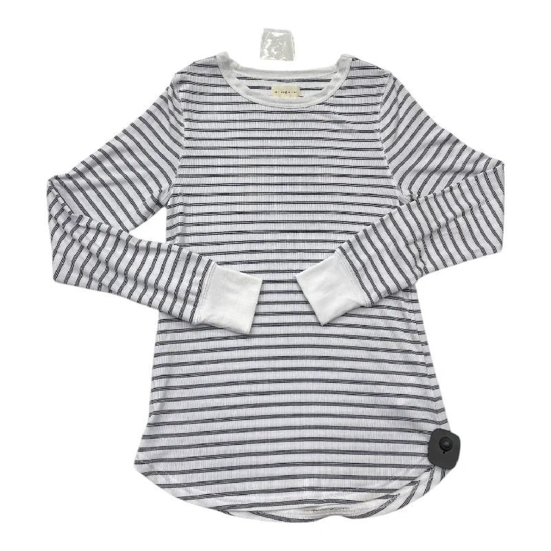 Top Long Sleeve By Thread And Supply In Black & White, Size: S