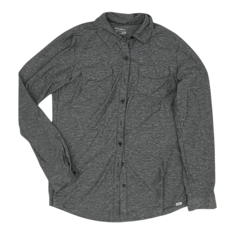 Top Ls By Eddie Bauer In Grey, Size:S