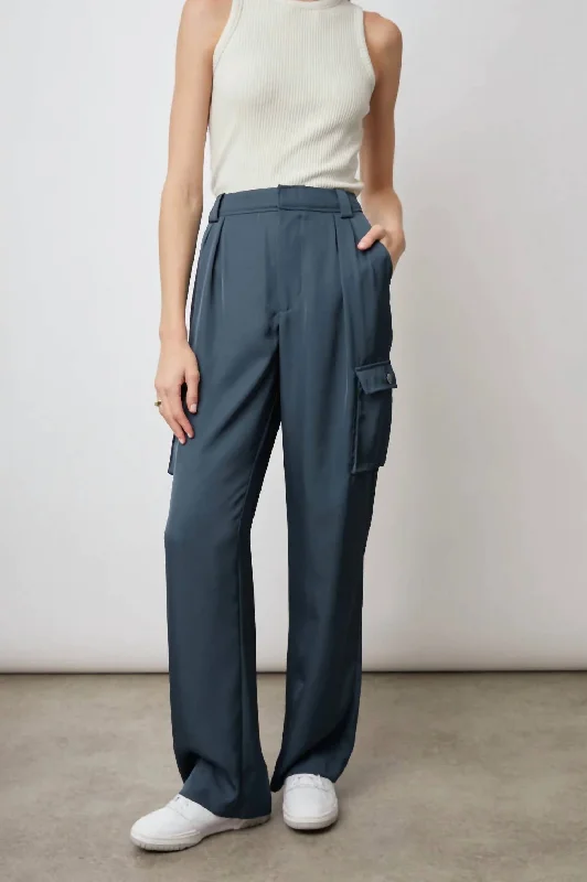 Harlow Pant In Deep Sea