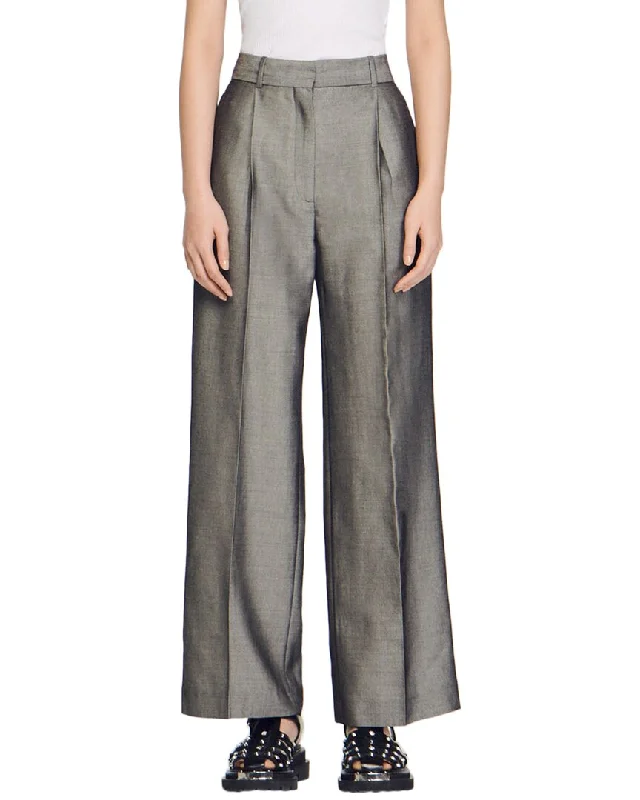 Sandro Quentin Wool-Blend Pant