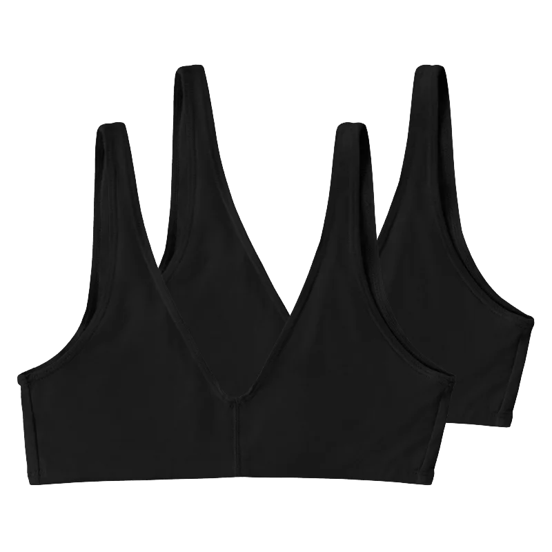 2-Pack Everyday Bralette in Black