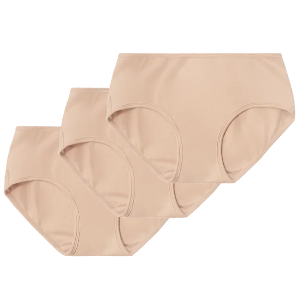 3-Pack Mid-Rise Brief in Ada Nude