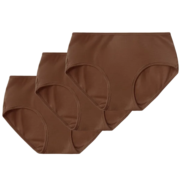 3-Pack Mid-Rise Brief in Ella Nude