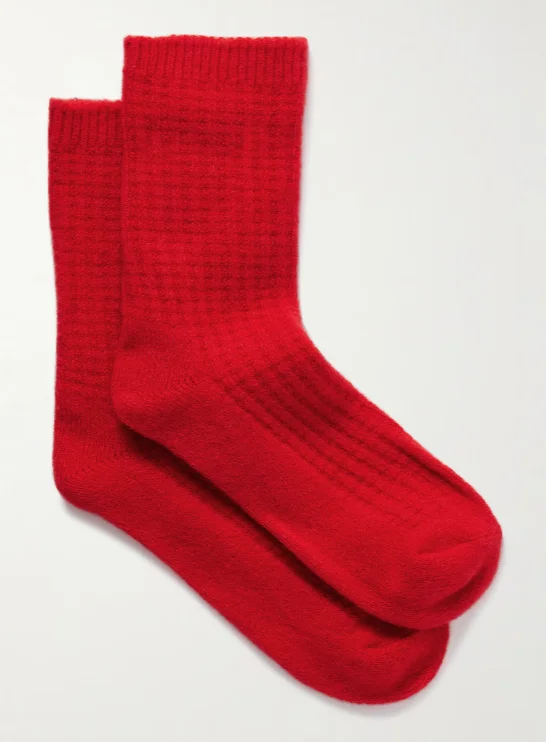 Cashmere Waffle Sock